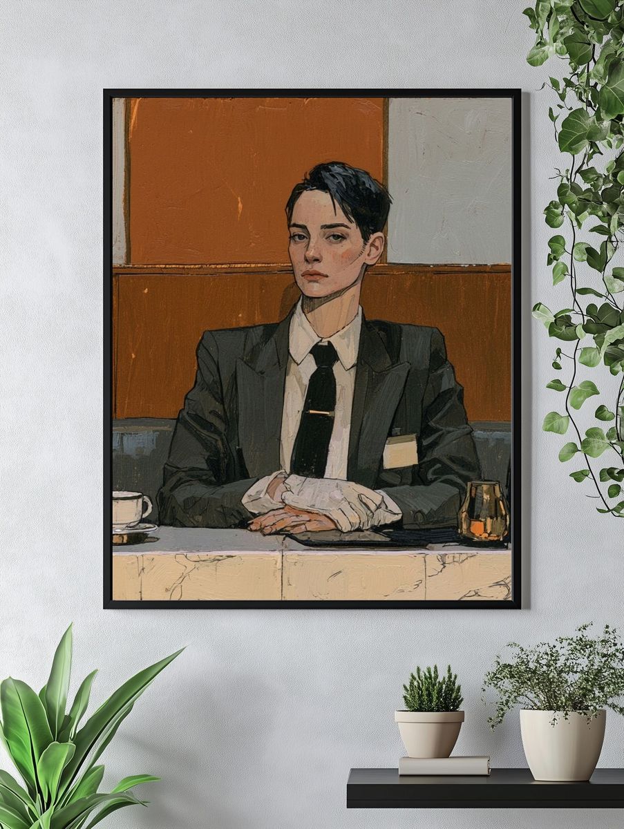 Suited Portrait — Fine-Art Print. — room view 4