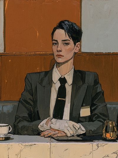 Suited Portrait — Fine-Art Print. poster