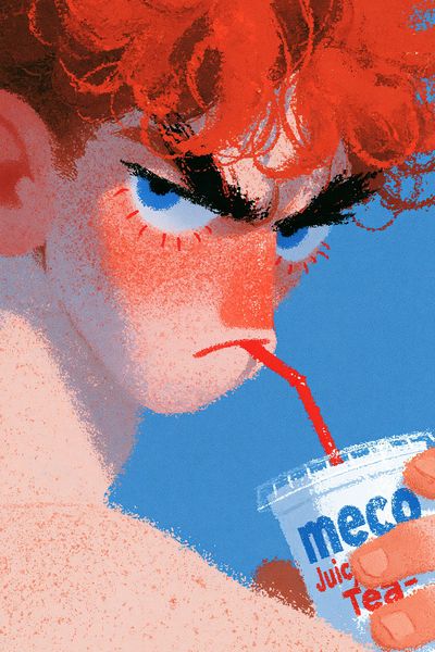 Pop Art Soda Sip Poster. poster