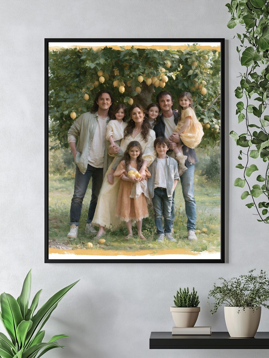 Lemon Orchard Family Portrait Print. — room view 4