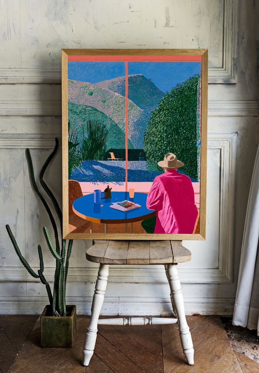 Sunlit Terrace View — Fine-Art Print. — room view 1