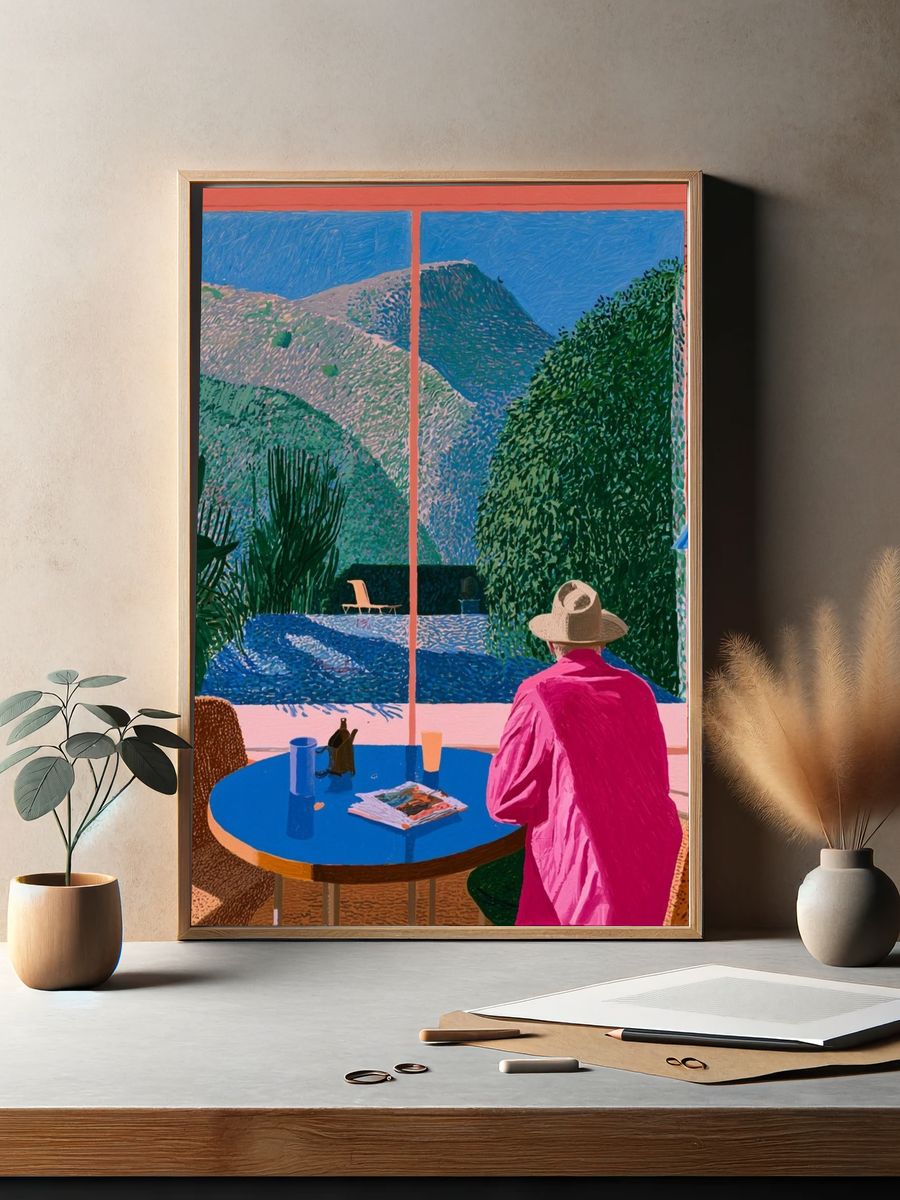 Sunlit Terrace View — Fine-Art Print. — room view 2