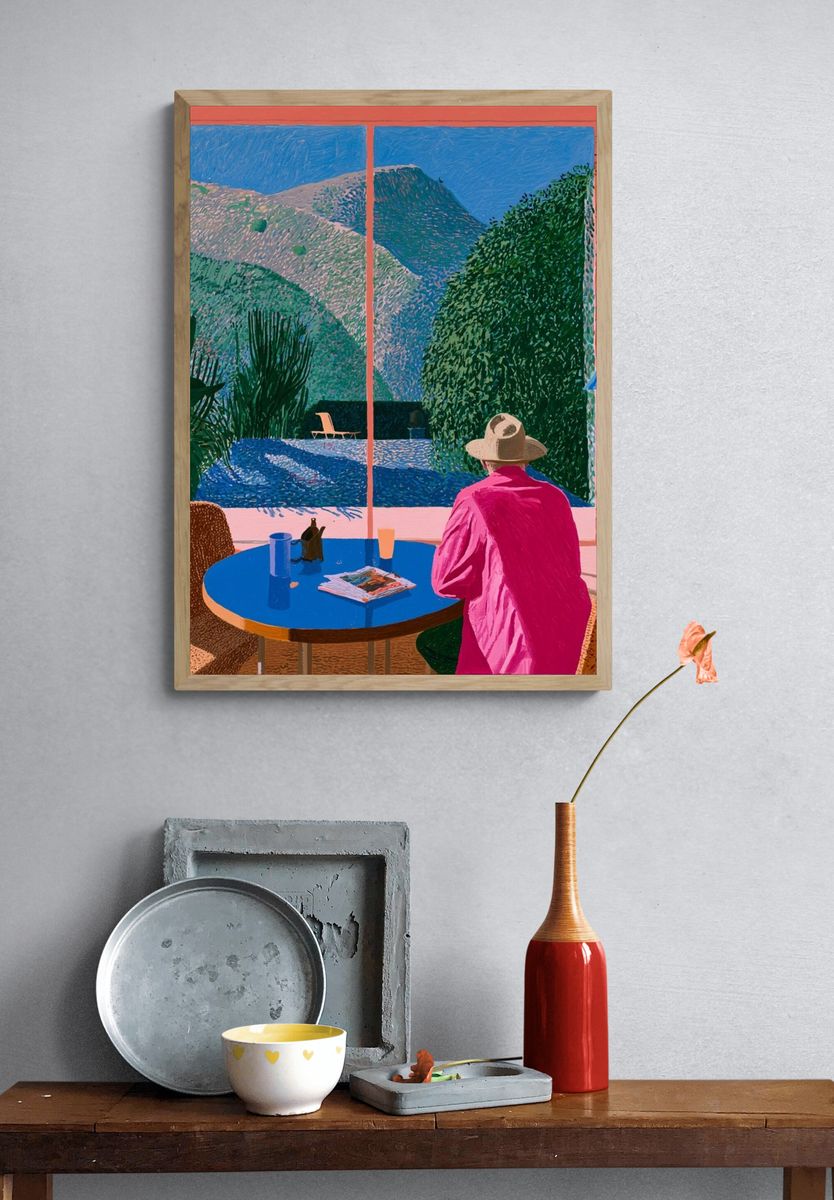 Sunlit Terrace View — Fine-Art Print. — room view 3