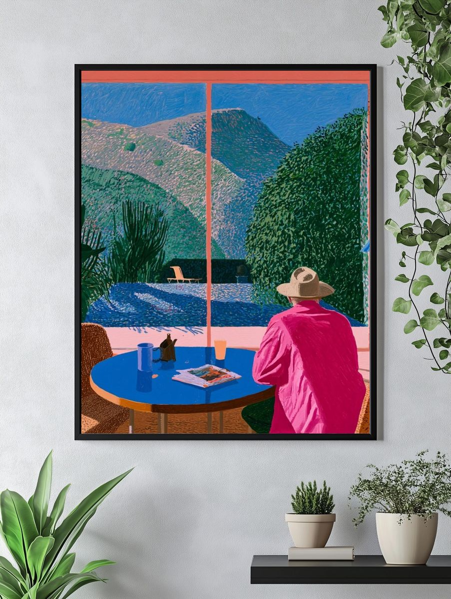 Sunlit Terrace View — Fine-Art Print. — room view 4