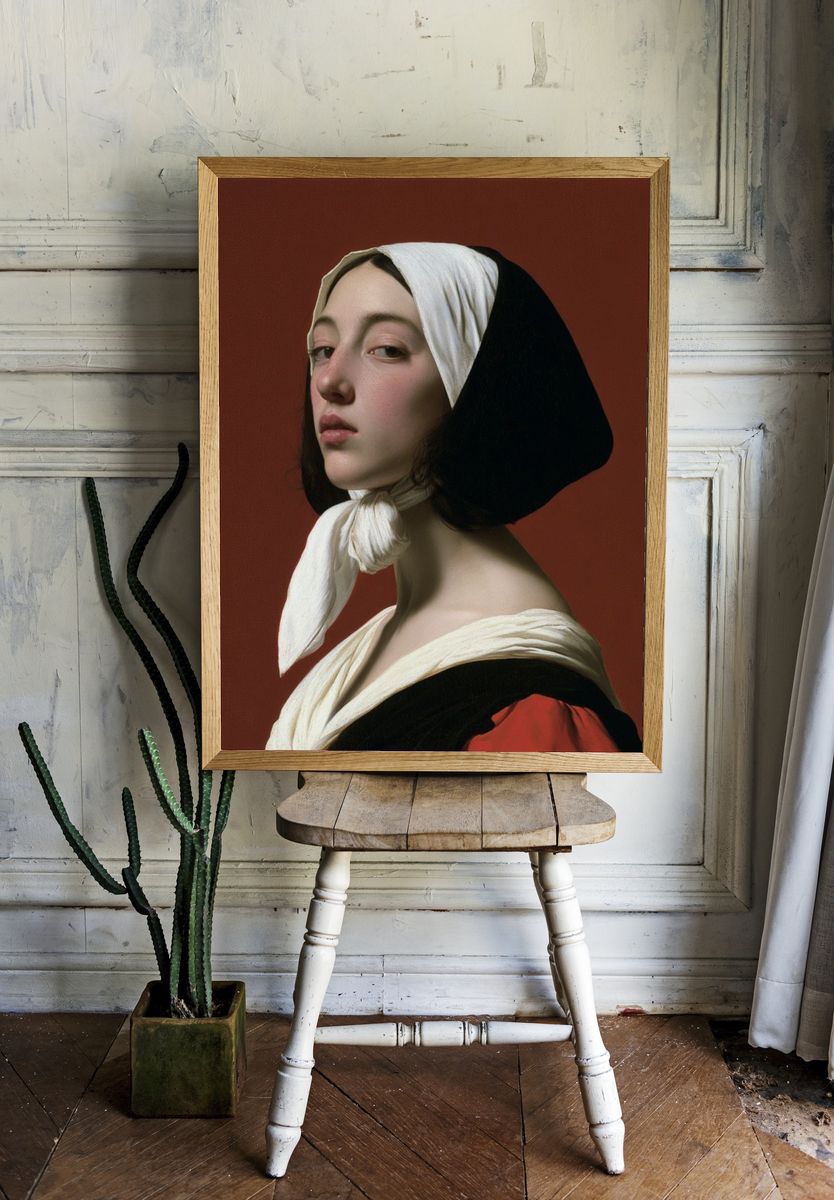 Portrait of a Woman Fine-Art Print. — room view 1