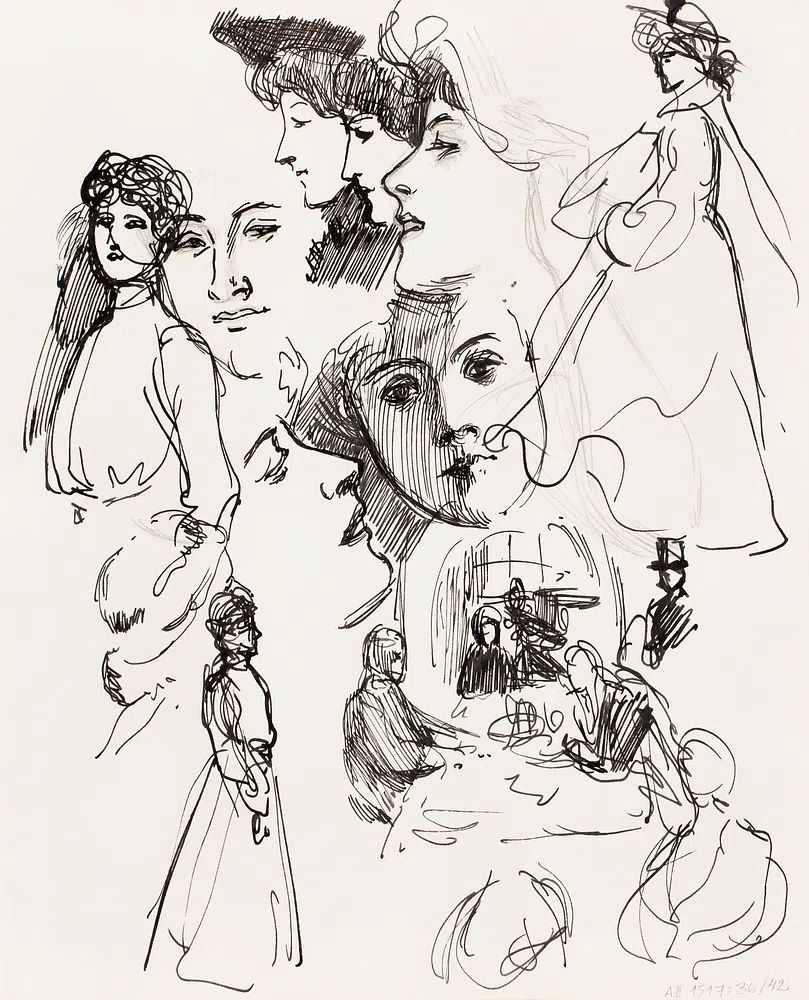 Elegant Portraits — Fine Art Print. poster detail
