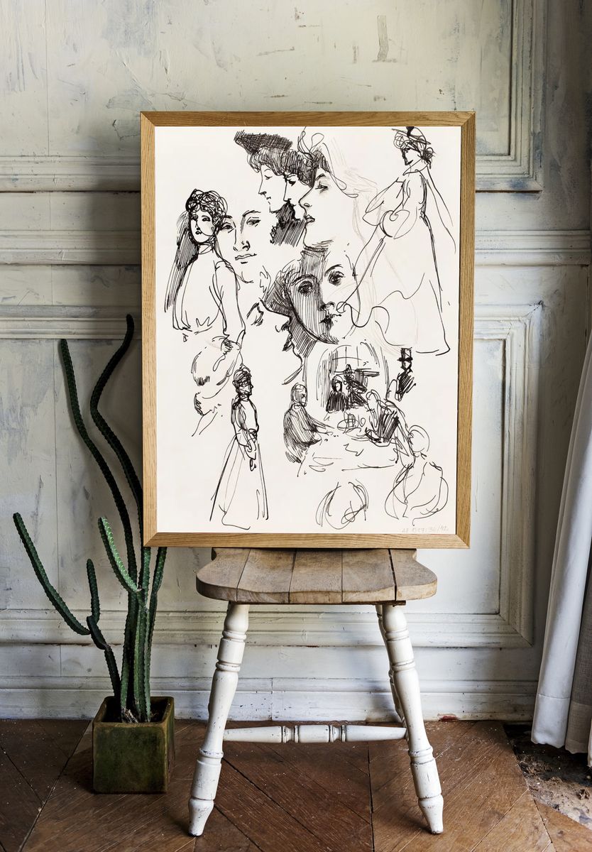 Elegant Portraits — Fine Art Print room preview