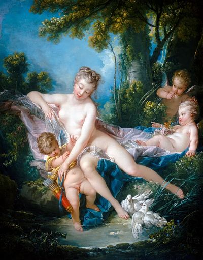 Francois Boucher 's Venus Consoling. poster print