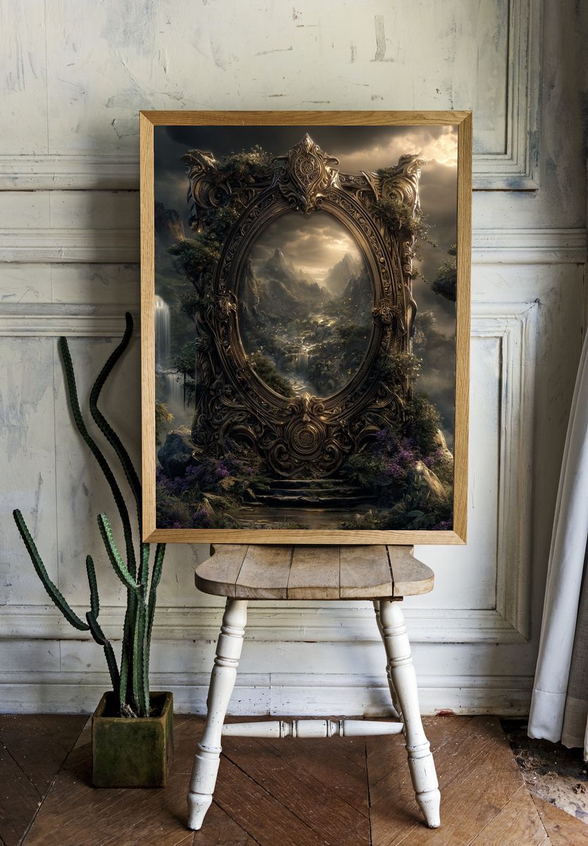 Enchanted Landscape — Fantasy Art Print room preview