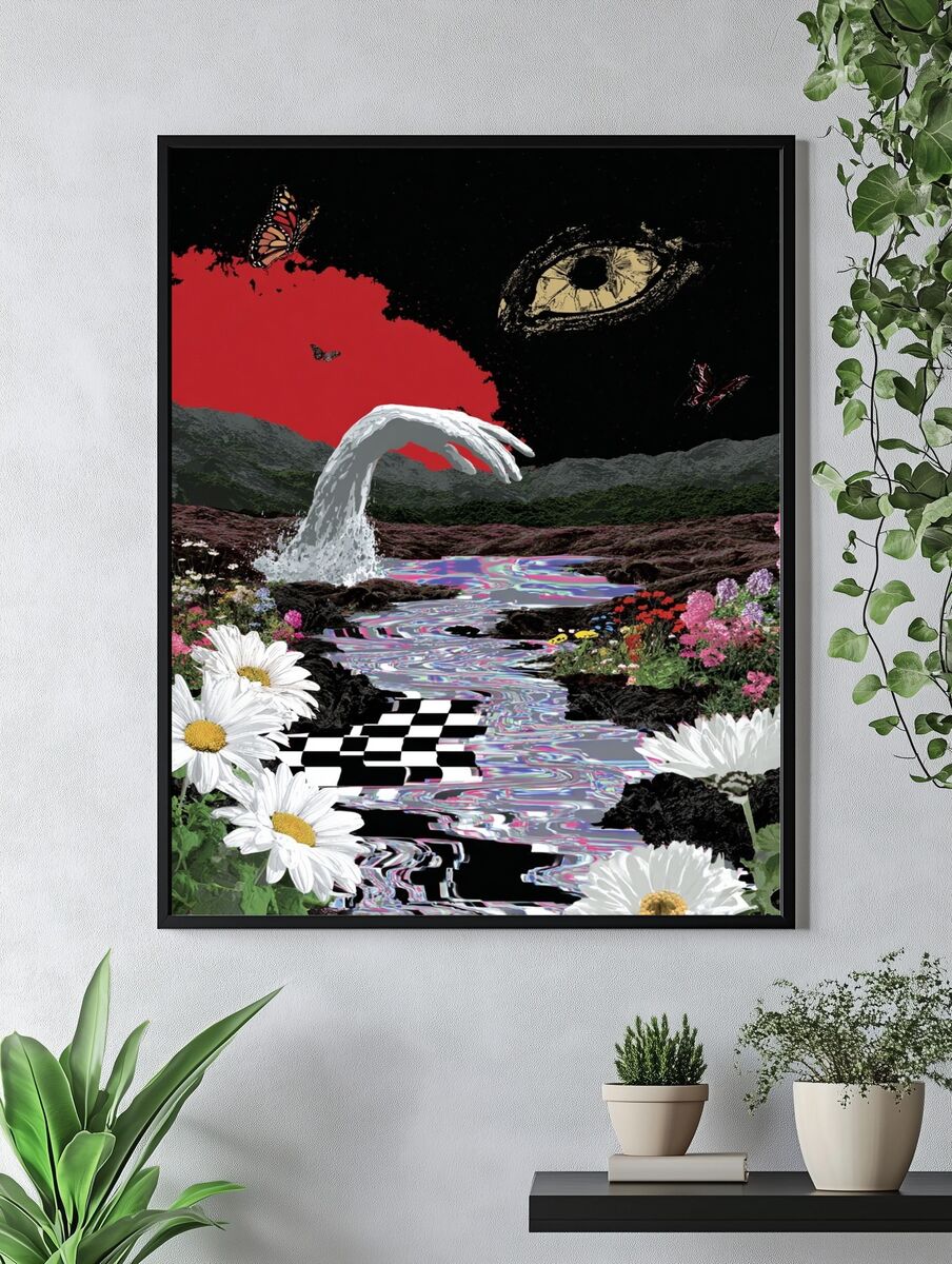 Surreal Hand in Nature — Fine Art Print. — room view 4