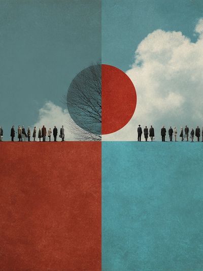 Surreal Crowd — Fine Art Print. poster print