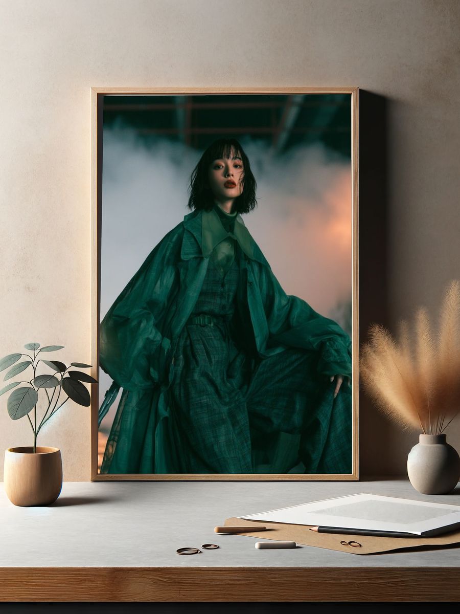 Fashion Portrait Poster. — room view 2
