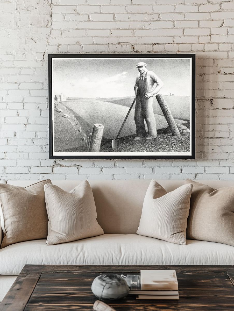 Farmer at Work — Fine Art Print room preview