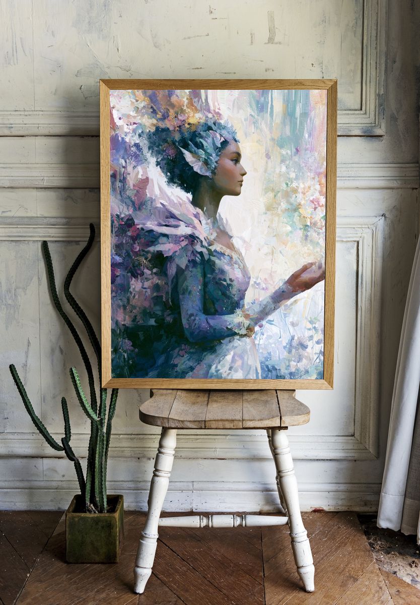 Dreaming Woman Fine-Art Poster. — room view 1