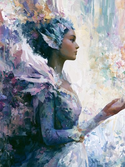 Dreaming Woman Fine-Art Poster. poster