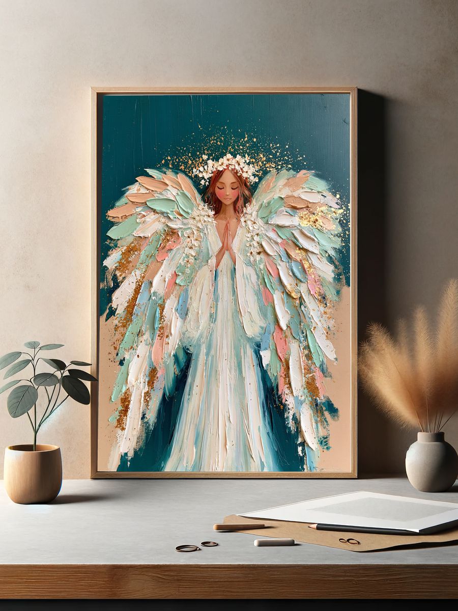 Celestial Angel Fine-Art Poster. — room view 2