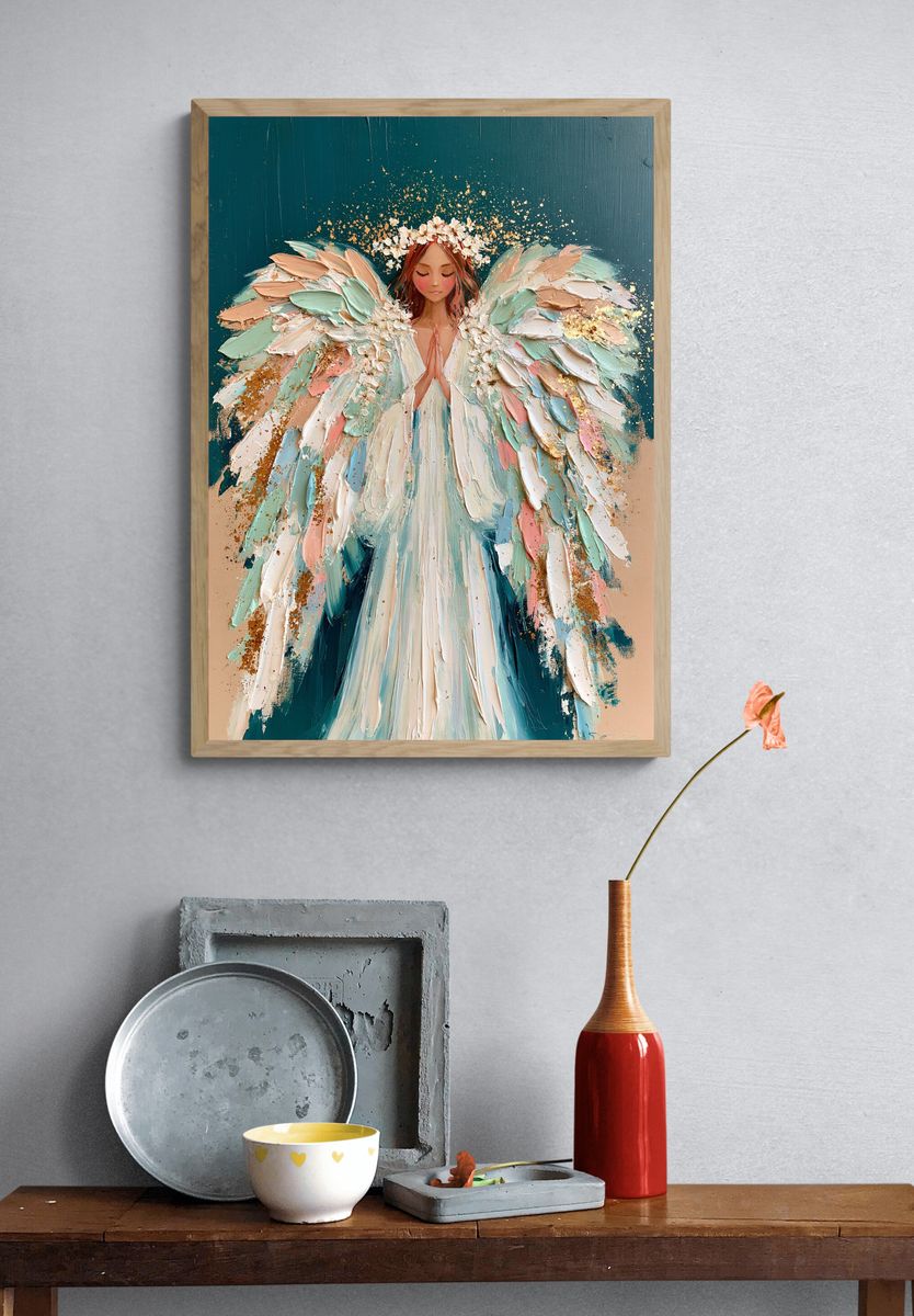 Celestial Angel Fine-Art Poster. — room view 3