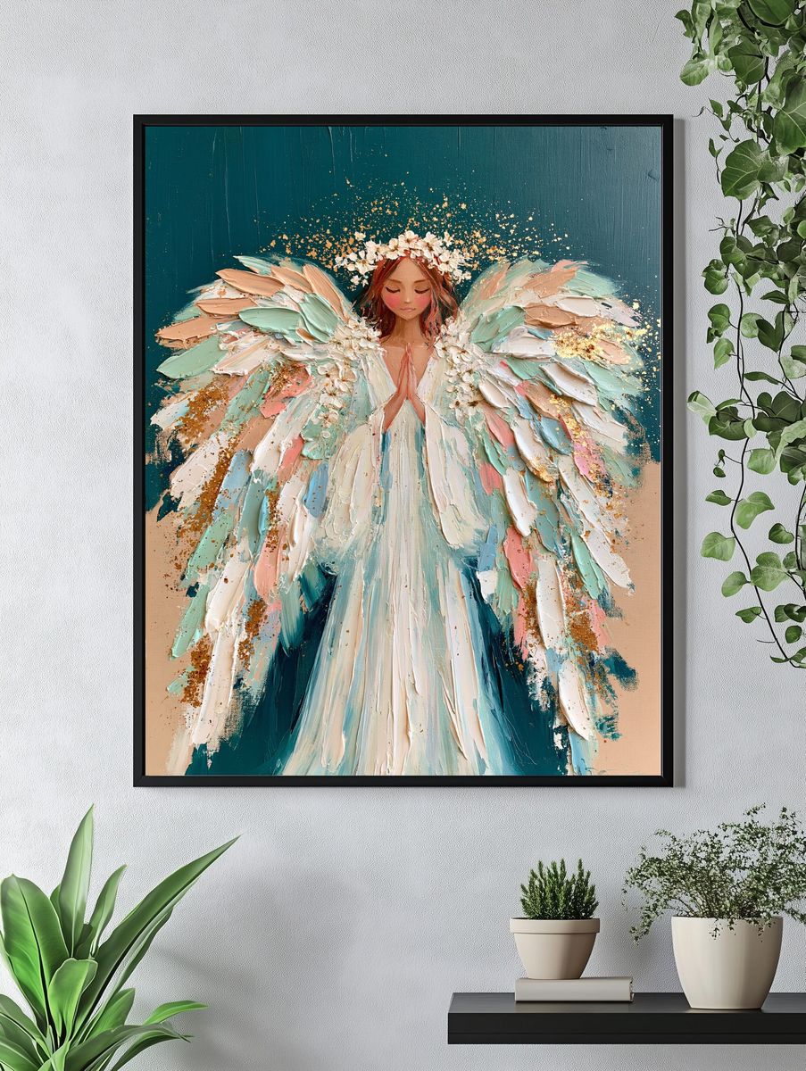 Celestial Angel Fine-Art Poster. — room view 4