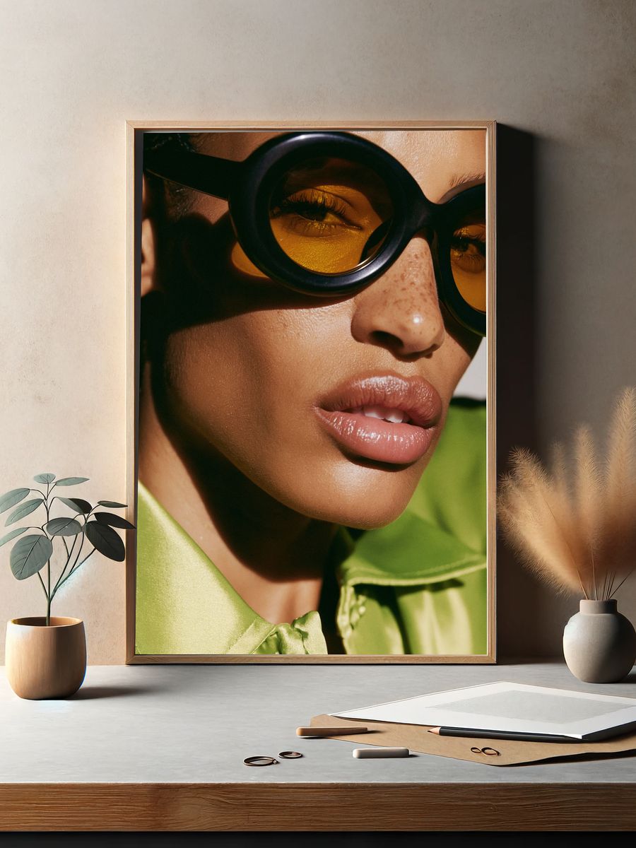 Fashion Portrait Photography Poster. — room view 2