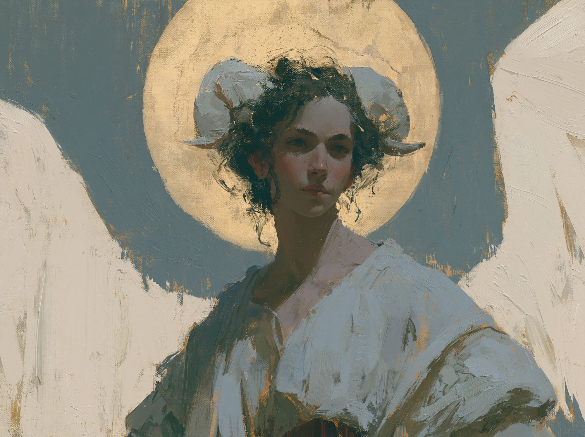 Halo Portrait Fine-Art Poster. poster — fine-art art