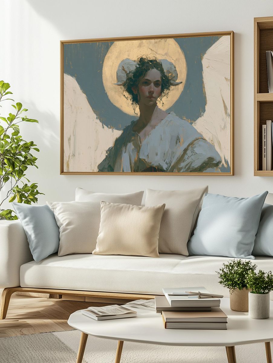 Halo Portrait Fine-Art Poster. — room view 2