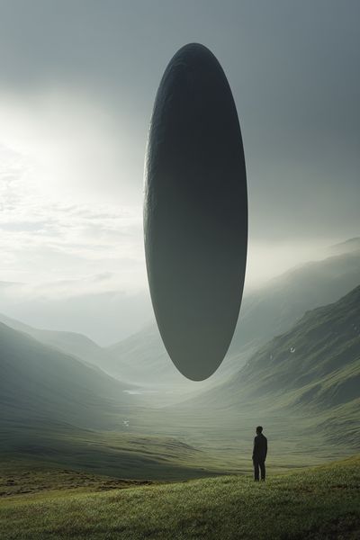 Mysterious Monolith — Surrealism Print. poster print