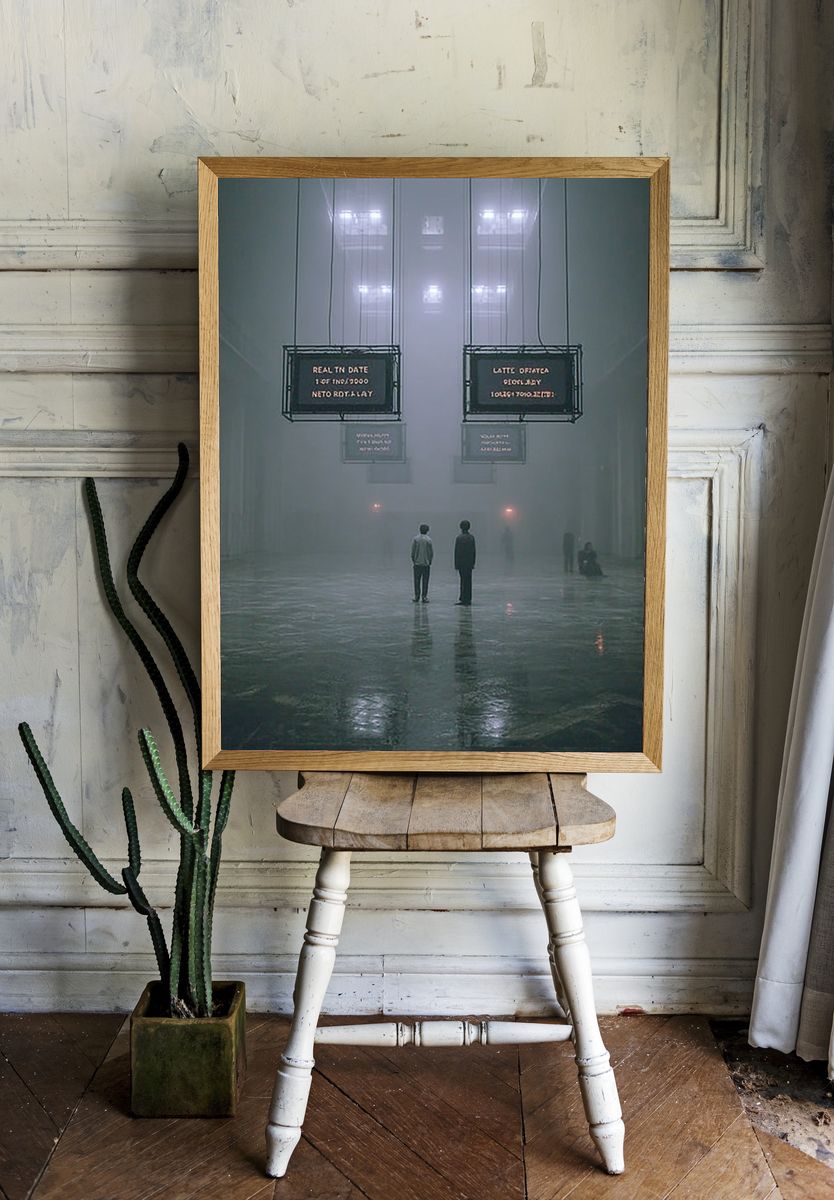 Mysterious Foggy Space — Fine Art Print. — room view 1