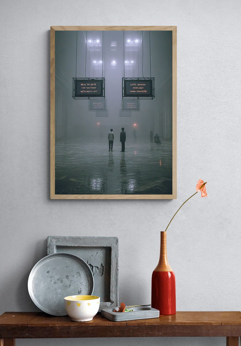Mysterious Foggy Space — Fine Art Print. — room view 3
