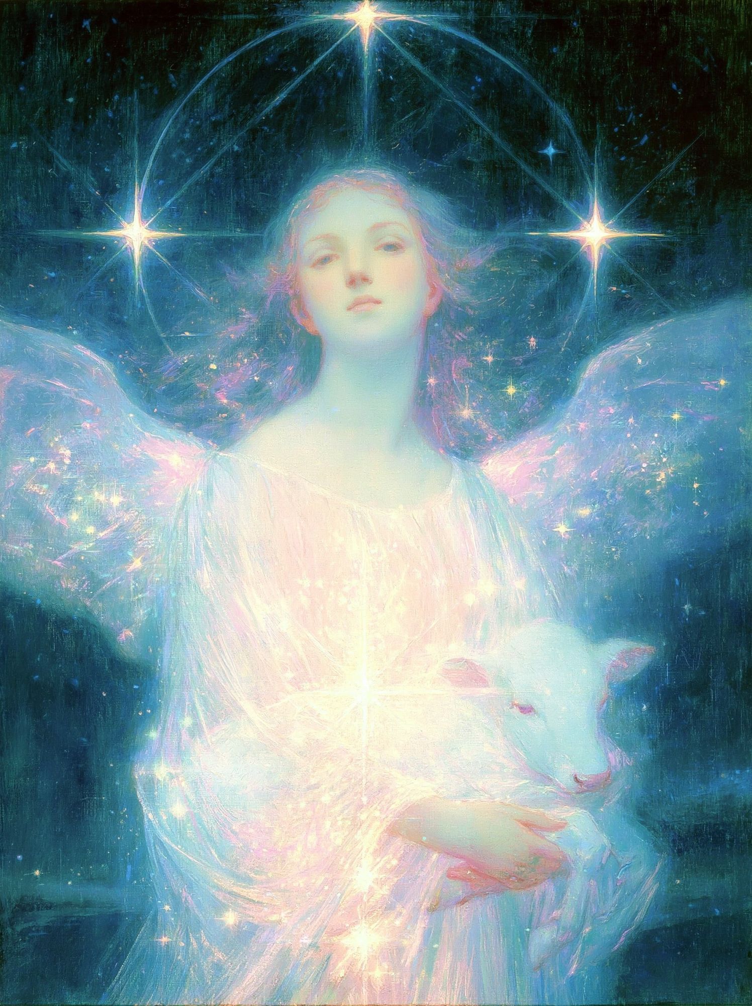 Celestial Angel Fine-Art Poster. poster detail