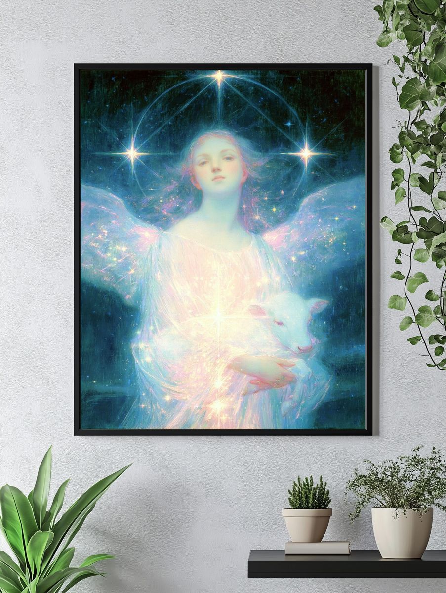 Celestial Angel Fine-Art Poster. — room view 4