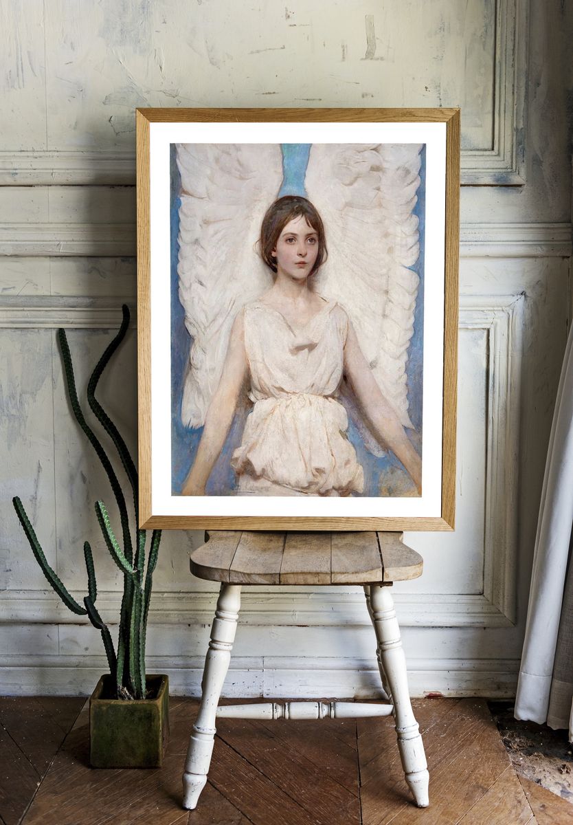 Angel with Wings — Fine Art Print room preview