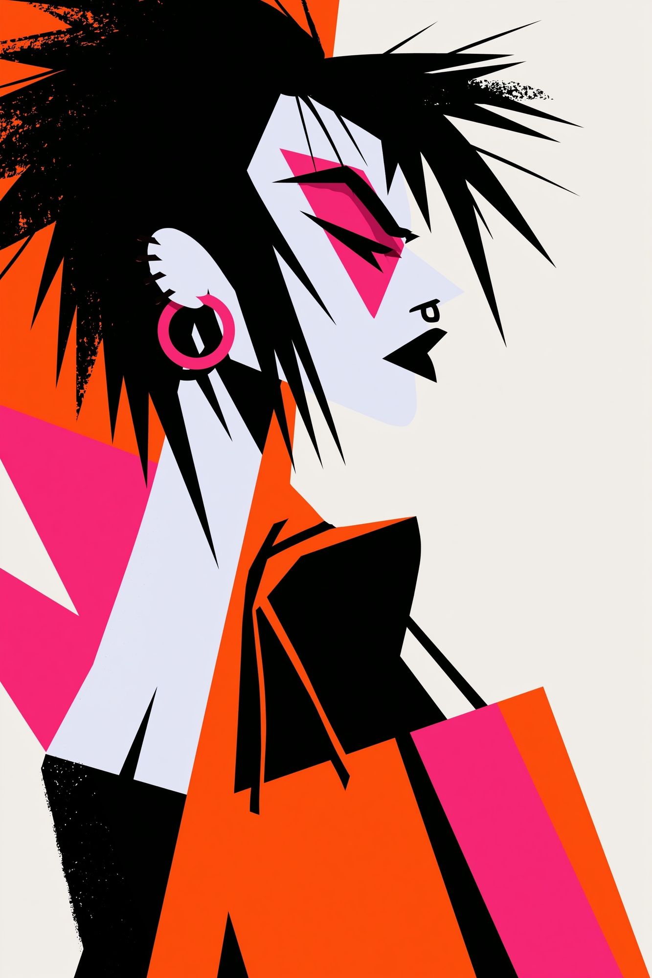 Pop Art Portrait Poster. poster detail