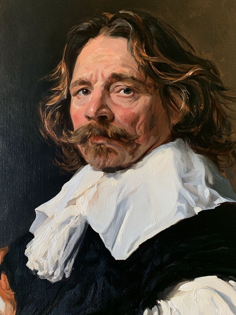 Baroque Portrait Oil Painting Poster. poster detail