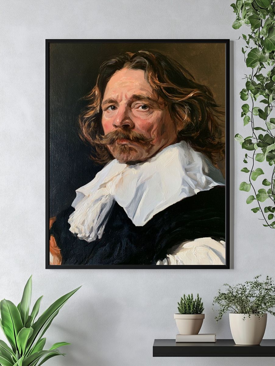 Baroque Portrait Oil Painting Poster. — room view 4