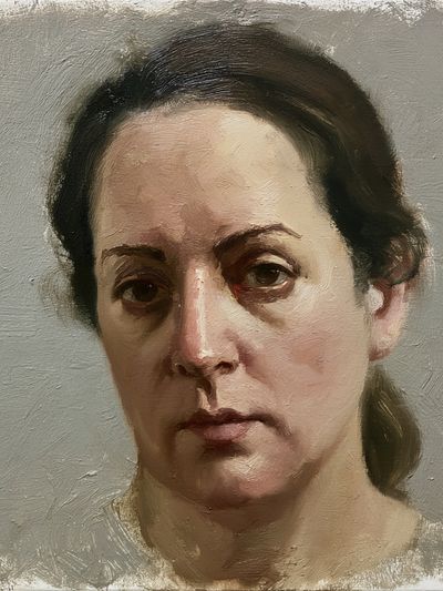 Woman Portrait Oil Painting Poster. poster