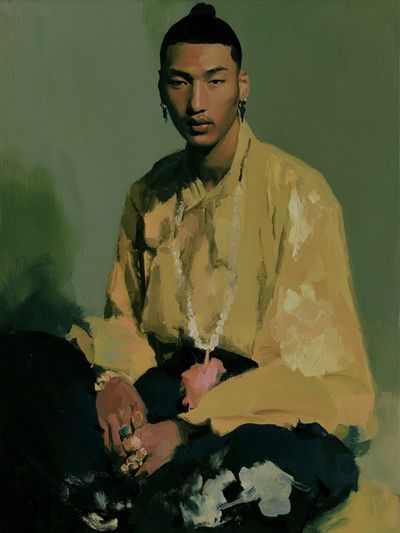 Contemplative Portrait Fine-Art Poster. poster