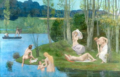 Naked women. Summer (1891) painting. poster print