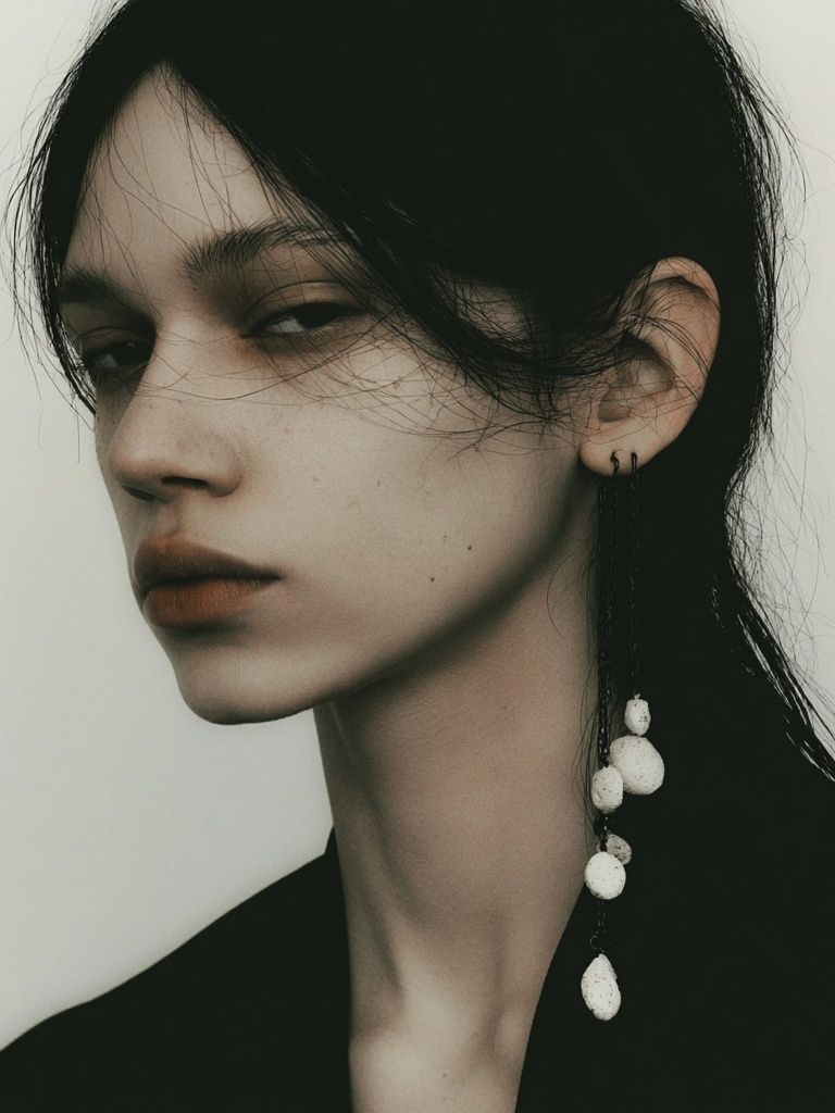 Moody Fashion Portrait Poster. poster — photography art
