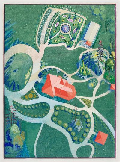 Aerial Garden Landscape — Fine Art Print. poster print