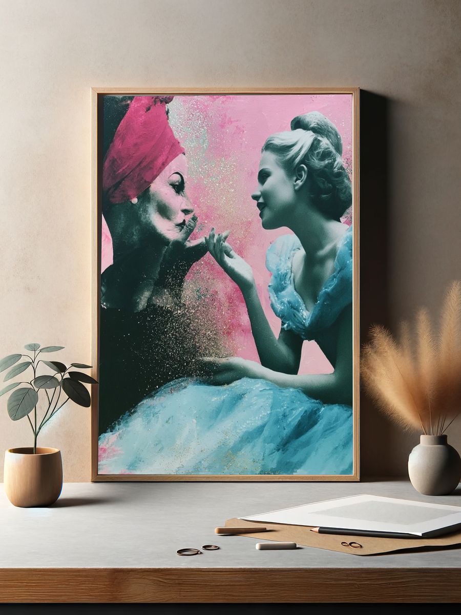 Dreamlike Ballet Portrait Print. — room view 2
