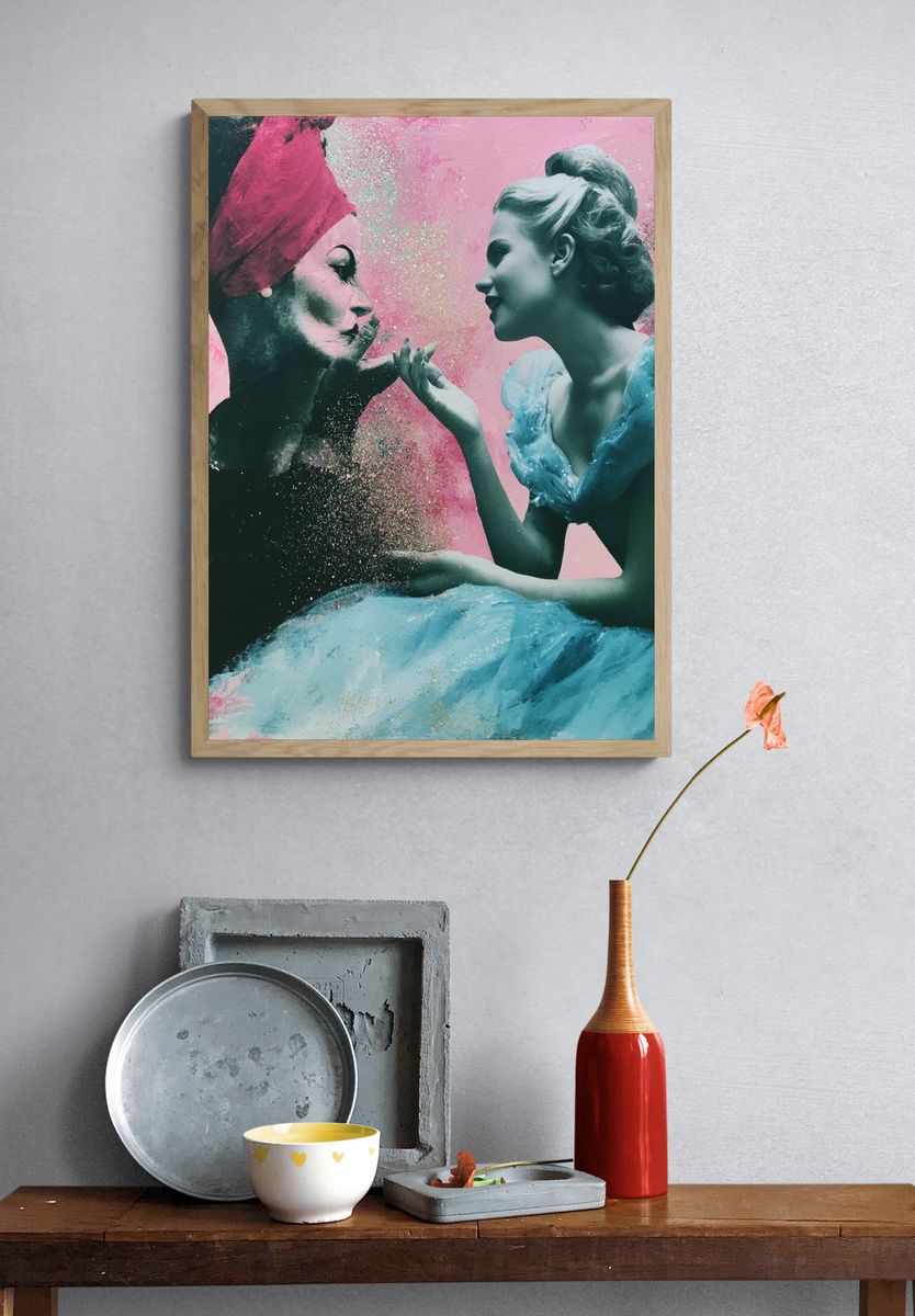 Dreamlike Ballet Portrait Print. — room view 3