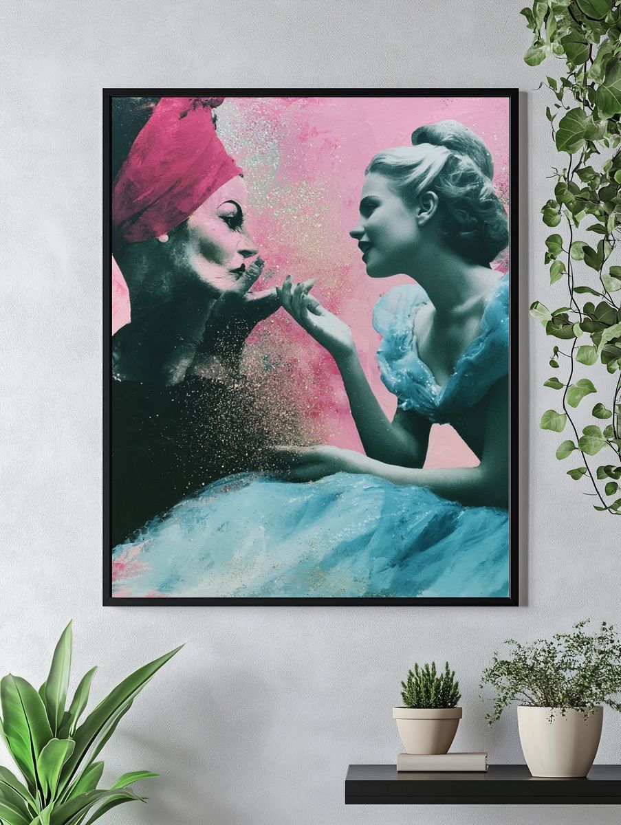 Dreamlike Ballet Portrait Print. — room view 4
