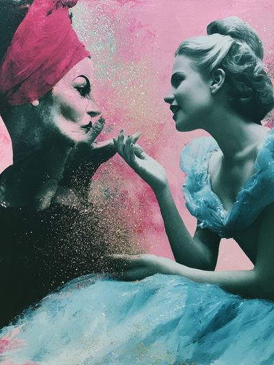 Dreamlike Ballet Portrait Print.