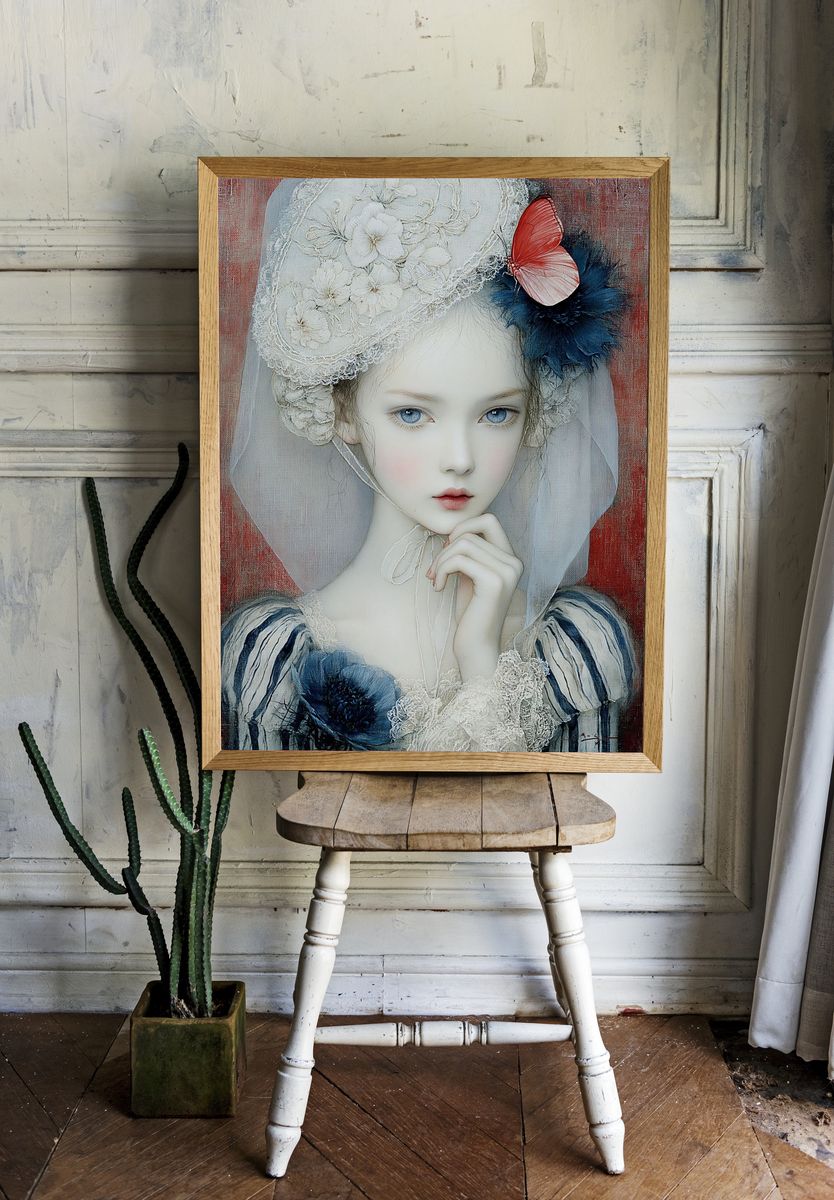Dreamlike Portrait Fine-Art Print. — room view 1