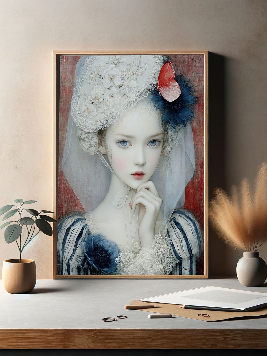 Dreamlike Portrait Fine-Art Print. — room view 2