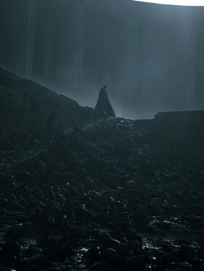 Dark Cloaked Figure — Cinematic Print. poster