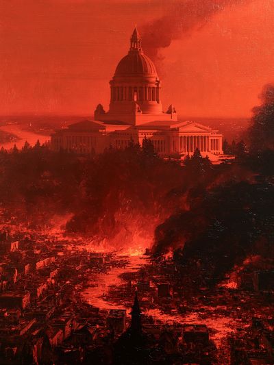 Capitol Inferno — Fine-Art Print.