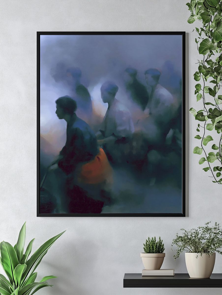 Dreamlike Crowd — Fine-Art Print. — room view 4