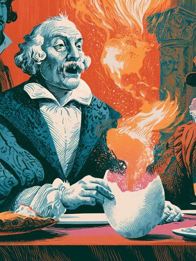 Shakespearean Feast Fine-Art Poster. poster
