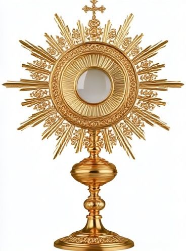 Golden Monstrance Religious Print. poster detail